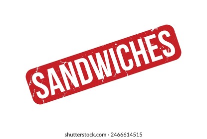 Sandwiches rubber grunge stamp seal vector