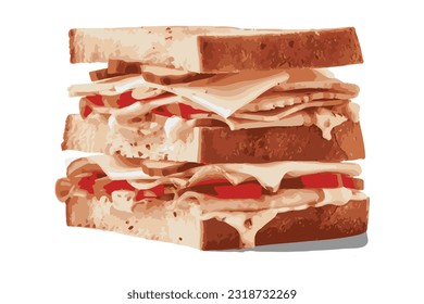 Sandwiches With Sauce and Mayonnaise