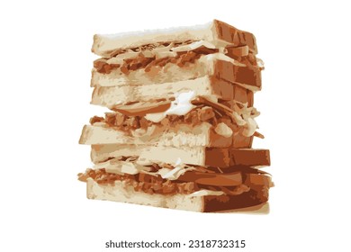 Sandwiches With Sauce and Mayonnaise