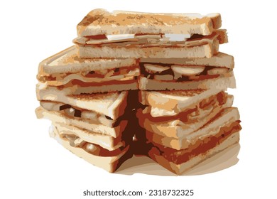 Sandwiches With Sauce and Mayonnaise