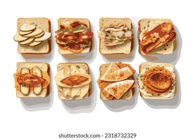 Sandwiches With Sauce and Mayonnaise