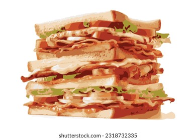 Sandwiches With Sauce and Mayonnaise