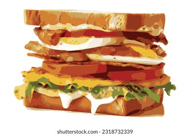 Sandwiches With Sauce and Mayonnaise