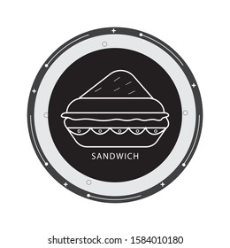 sandwiches vector line icon. Simple element illustration