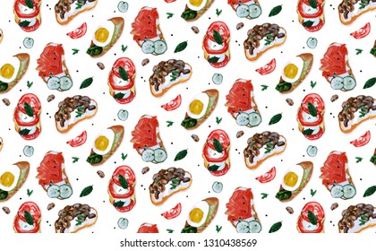 
sandwiches vector pattern
