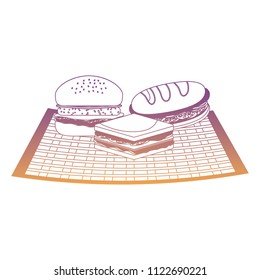 sandwichs and hamburger