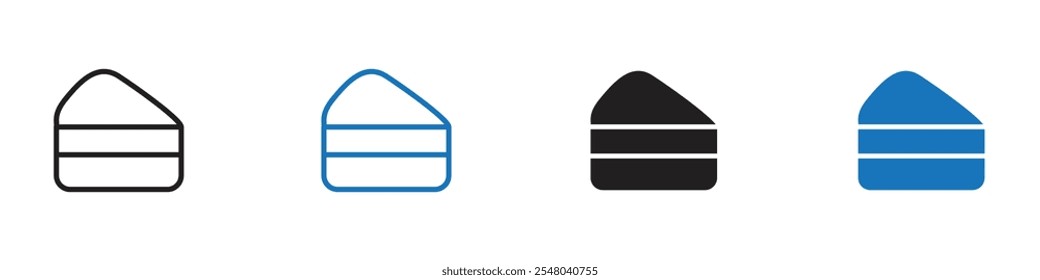 Sandwitch icon Vector set outline