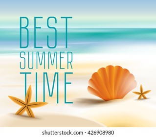 Sandy beach cost ocean