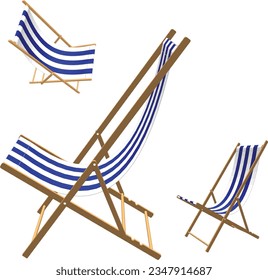 Sandy Beach Retreat - Fabric Beach Chair Illustration