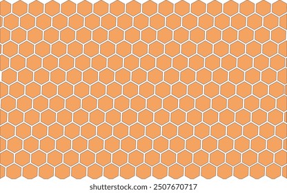 Sandy Brown colour Hexagon Honeycomb Pattern, Seamless Vector Design, backgrounds, packaging, fashion, and textiles, background for presentations