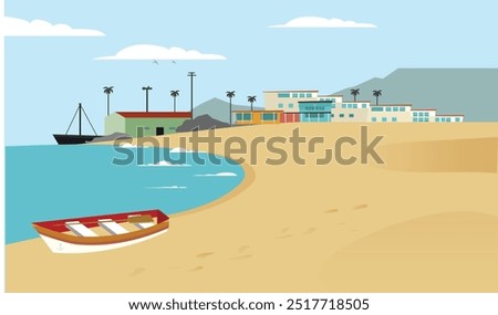sandy coast in Cape Verde