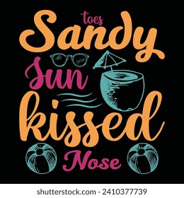 sandy toes sun kissed nose summer