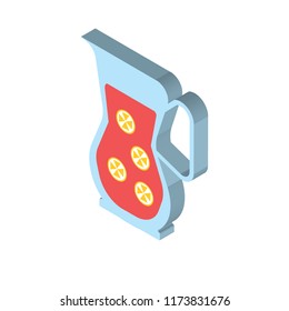 Sangria isometric left top view 3D icon