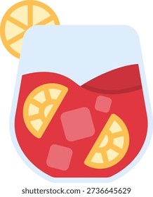 Sangria Line vector Icon Design