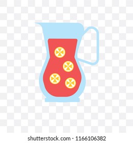 Sangria vector icon isolated on transparent background, Sangria logo concept