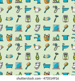 Sanitary and bathroom icons set,eps10