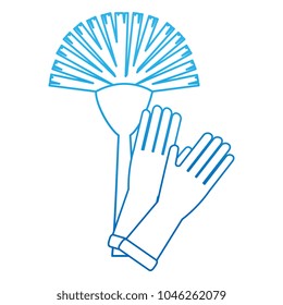 sanitary brush with gloves