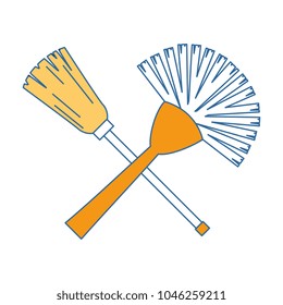 sanitary brush with mop