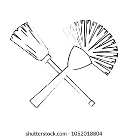 sanitary brush with mop