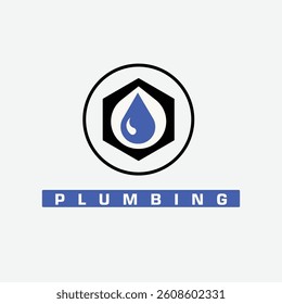 Sanitary Business Logo - Water Drop Logo - Plumbing Logo Design