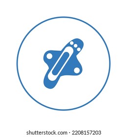 Sanitary cloth towel icon | Circle version icon |