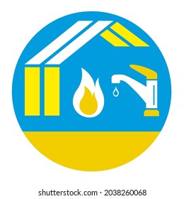 Sanitary craft graphic in vector quality.