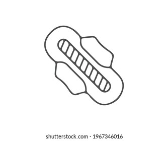 Sanitary napkin Flat Icon. EPS 10