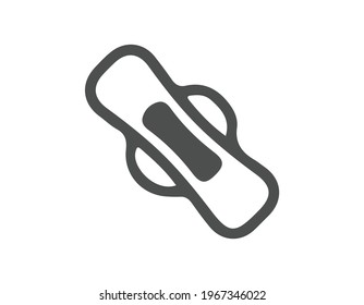Sanitary napkin Flat Icon. EPS 10