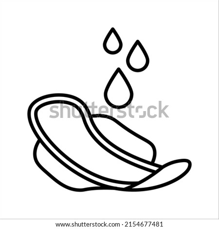 Sanitary napkin icon. Sanitary pad vector icon. Woman sanitary napkin. vector illustration on white background