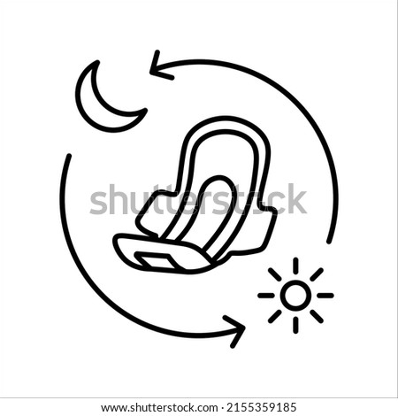 Sanitary napkin icon. Sanitary pad vector icon. Woman sanitary napkin. vector illustration on white background