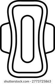Sanitary Napkin Icon Vector Element line icon design vector icons