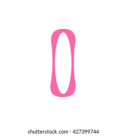 sanitary napkin icon. vector illustration