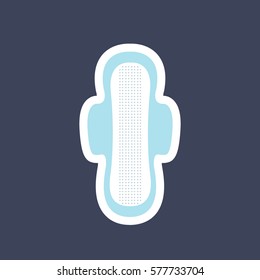sanitary napkin icon. vector illustration