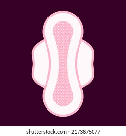 icono del logotipo de la servilleta sanitaria Vector Ilustración en estilo plano