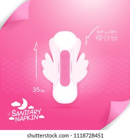 Sanitary Napkin Vector Background