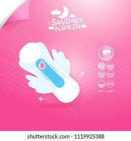 Sanitary Napkin Vector Background