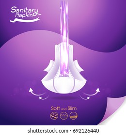 Sanitary Napkin Vector Background