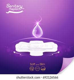 Sanitary Napkin Vector Background
