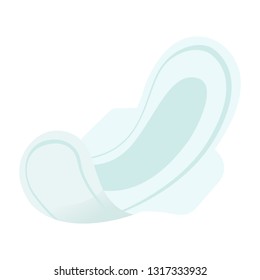 Sanitary Napkin Vector Background. Vector illustration of female days, menstruation, pads. On a white background.