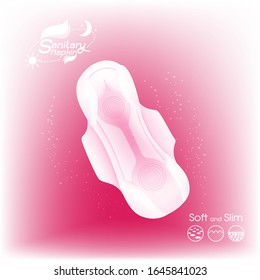Sanitary Napkin Vector Background Template