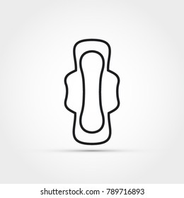 Sanitary napkin vector icon