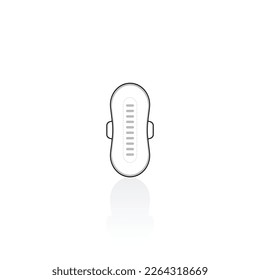 Icono de servilletas sanitarias gráfico vectorial aislado