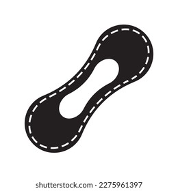 sanitary pad icon vector illustration symbol design