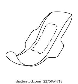 sanitary pad icon vector illustration symbol design