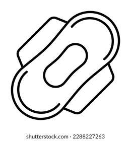 sanitary pad icon, sanitary vector, pad illustration