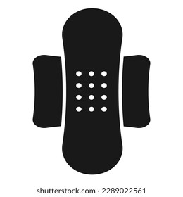 sanitary pad icon vector illustration symbol design