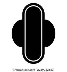 sanitary pad icon vector illustration symbol design