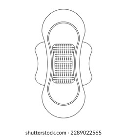 sanitary pad icon vector illustration symbol design