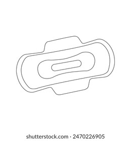sanitary pad icon vector illustration symbol design