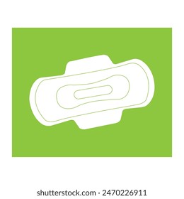 sanitary pad icon vector illustration symbol design